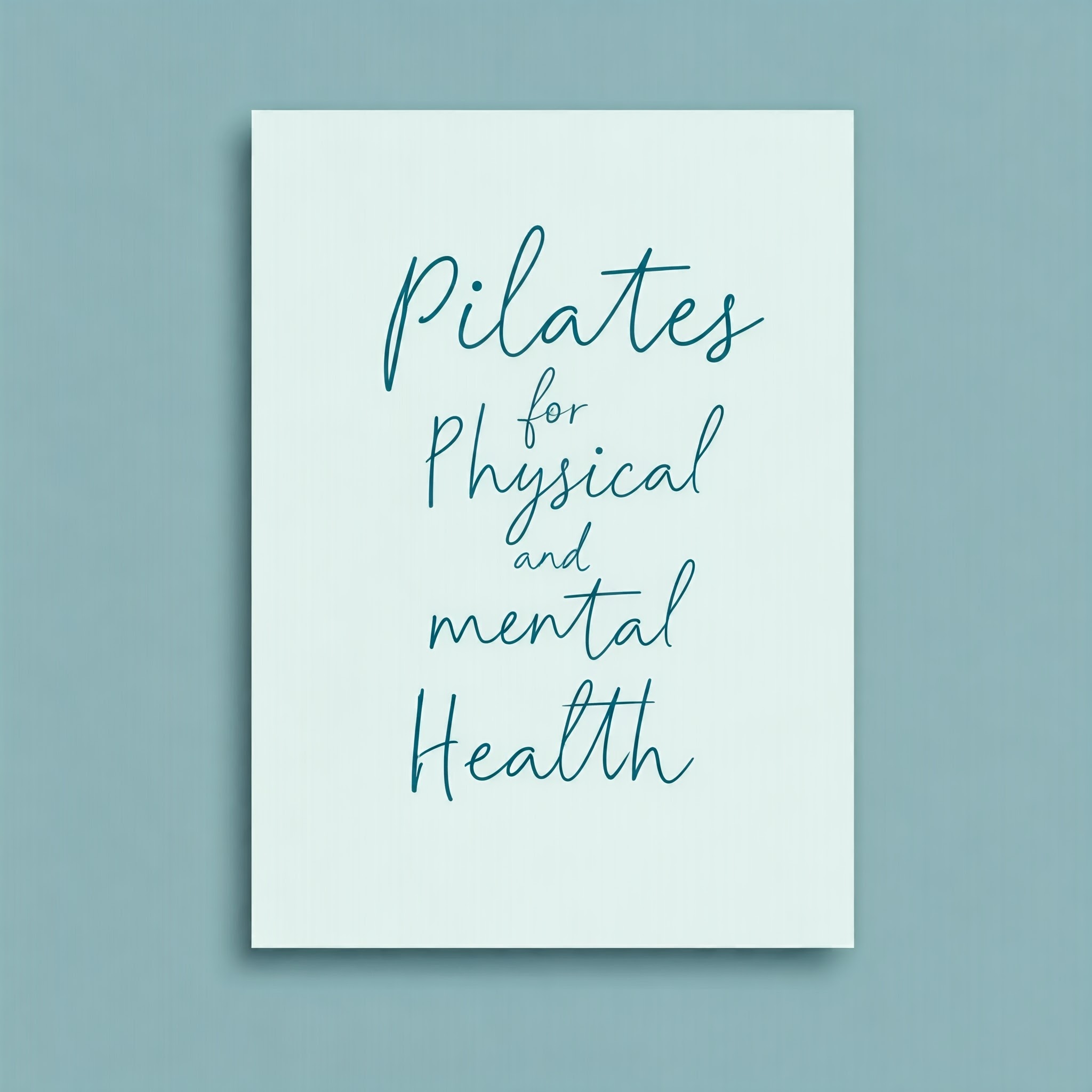 Pilates for Physical and Mental Health